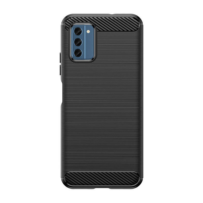 Custodia in silicone Carbon Case per Nokia C300 - nera