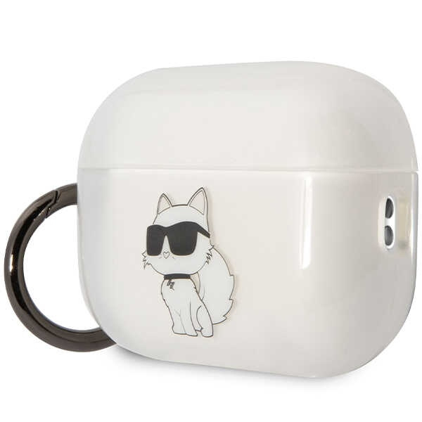 Coque Karl Lagerfeld KLAP2HNCHTCT housse Airpods Pro 2 transparente Ikonik Choupette Case