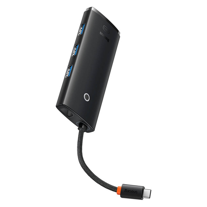 Baseus Dokovací stanice Lite Series s 5 porty Type-C HUB (Type-C na HDMI+USB3.0*3+PD) černá