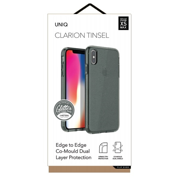 Puzdro UNIQ Apple iPhone Xs Max Clarion Tinsel Black Case