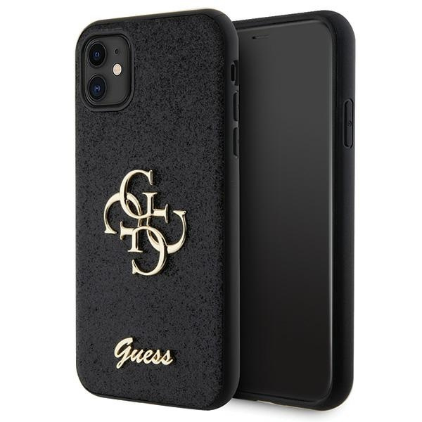 Guess GUHCN61HG4SGK iPhone 11 / Xr 6.1" black/black hardcase Glitter Script Big 4G