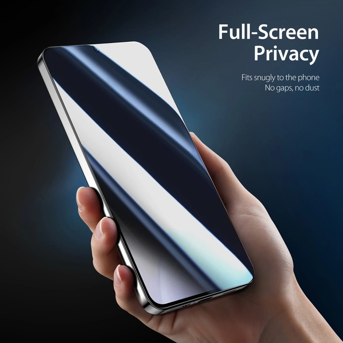 Dux Ducis Glass Privacy pour Samsung S24 - avec cadre noir