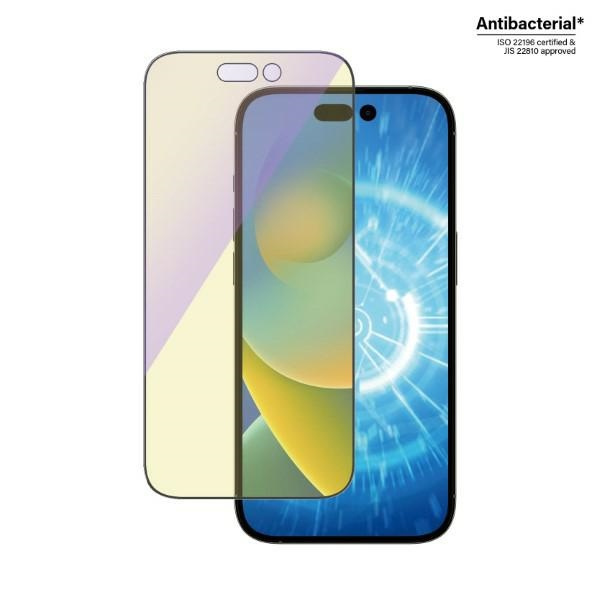 PanzerGlass Ultra-Wide Fit iPhone 14 Pro 6.1" Bildschirmschutz Antibakteriell Easy Aligner Inklusive Anti-Blaulicht 2792