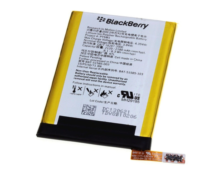 Akkumulátor BLACKBERRY Q5 PTSM1 Eredeti 2120/2180mAh