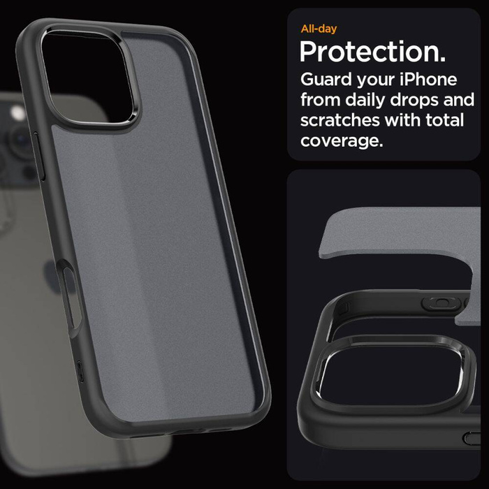 Spigen Ultra Hybrid IPhone 16 PRO FROST NEGRO