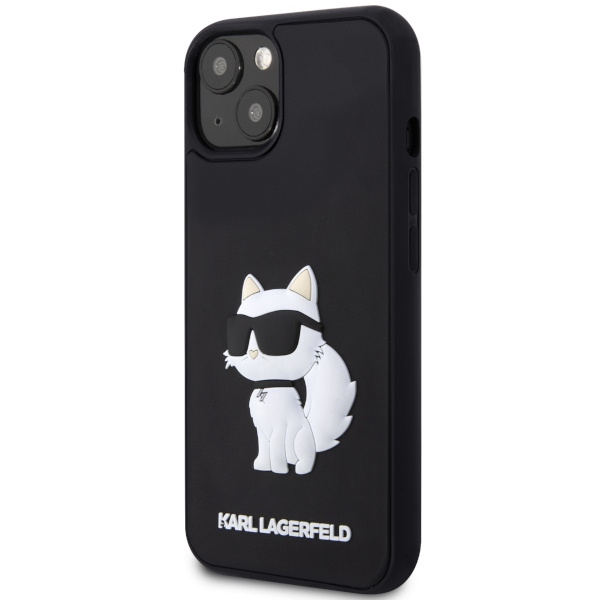 Case Karl Lagerfeld KLHCP14S3DRKHNK iPhone 14 6.1" black/black hardcase Rubber Choupette 3D Case