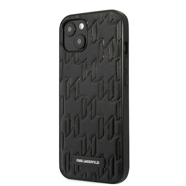 Case KARL LAGERFELD Apple iPhone 13 Mini Monogram Plaque Black Hardcase