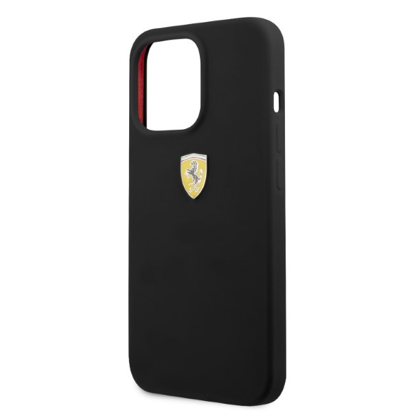 Case Ferrari FESSIHMP13XBK iPhone 13 Pro Max 6.7" black/black hardcase Silicone MagSafe