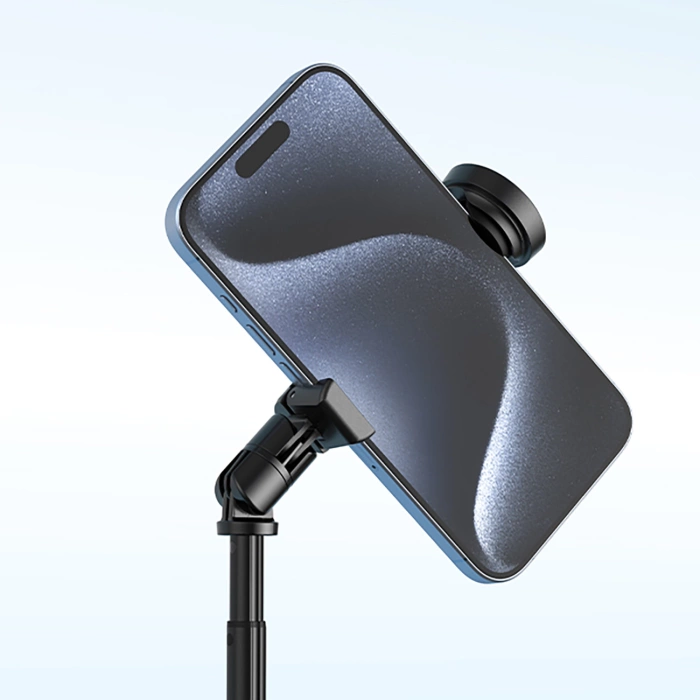 Selfie stick Wozinsky WRZP1 with automatically extendable legs, tripod function, 1.7m - black