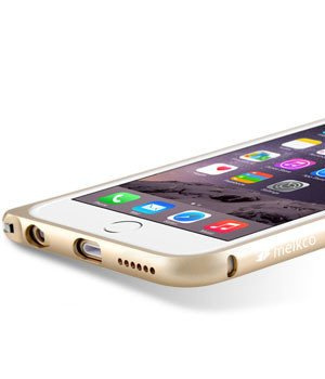 Puzdro iPhone 6 6S MELKCO Kovový nárazník zlatý