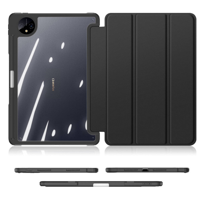Dux Ducis Toby obal Huawei Mate Pad Pro 11'' (2022) pouzdro s prostorem pro chytrý stylus S Pen krycí stojánek černé barvy