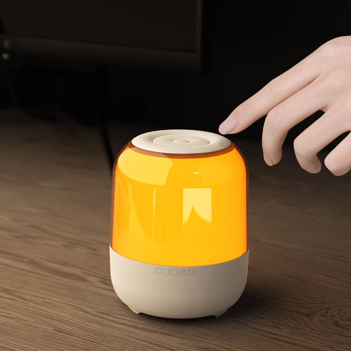 Dudao enceinte sans fil Bluetooth 5.0 RGB 5W 1200mAh blanc (Y11S-white)