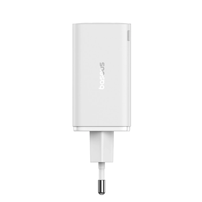 Ładowarka Baseus GaN6 Pro 65W 2 x USB-C 2 x USB-A z czarnym kablem USB-C 100W 1m - biała