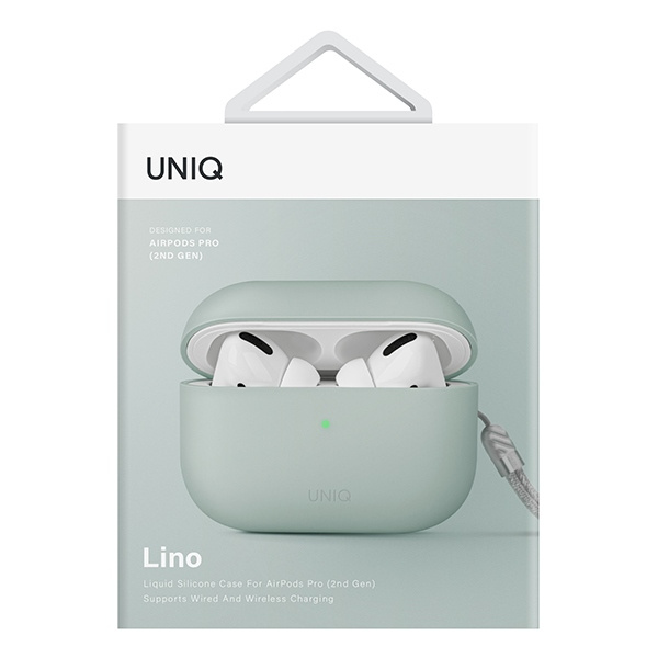 UNIQ obal Lino AirPods Pro 2. generace Silikonová mátová/mintová zelená