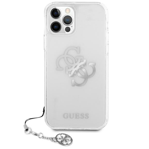 Case GUESS Apple iPhone 12 Pro Max 4G Silver Charms Collection Clear Hardcase