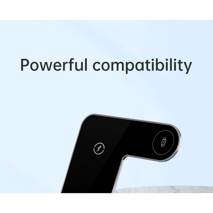 VEGER ładowarka indukcyjna 3w1 Qi 20W Y9 szara