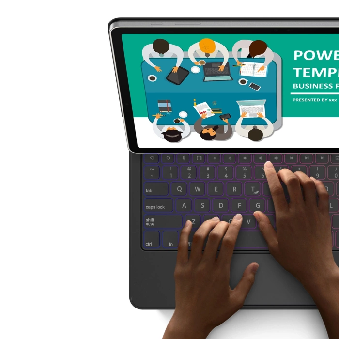Dux Ducis Keyboard (MK Series) Case with Bluetooth Keyboard for Samsung Galaxy Tab S9+ / S8+ / S7+ - Black