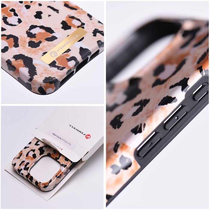 FORCELL F-PROTECT Mirage futerał kompatybilny z MagSafe do IPHONE 15 Plus wild panther