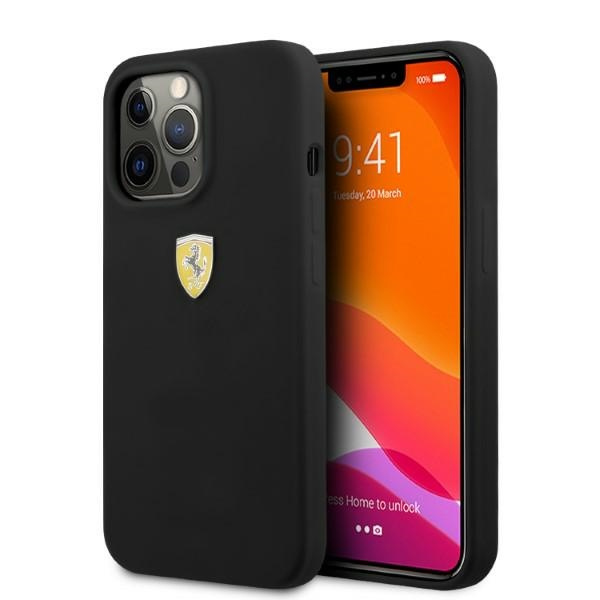 Hülle Ferrari FESSIHMP13XBK iPhone 13 Pro Max 6.7" schwarz/schwarz hartcase Silikon MagSafe