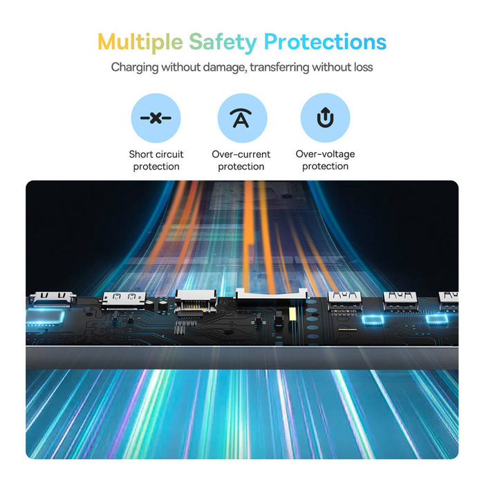 HUB USB universel 12 en 1 Baseus EliteJoy Gen2 avec câble USB-C support pour ordinateur portable de 25 cm USB-A / USB-C / DP / HDMI / SD / TF / RJ45 / prise 3,5 mm / PD 100W gris (WKSX030213)