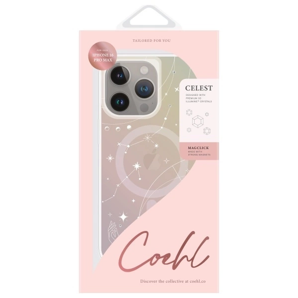 Etui UNIQ Coehl Celest iPhone 16 Pro Max  6.9" Magnetic Charging opal/iridescent
