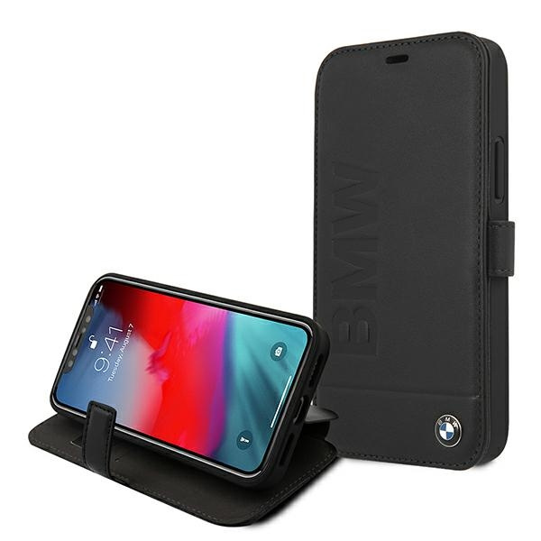 Cover BMW Apple iPhone 12 Mini Signature Custodia nera