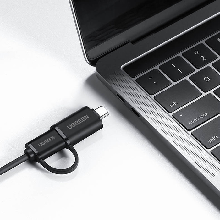 Ugreen multifunkční USB HUB typ c - 4 x USB 3.0 1m bílý (CR113)