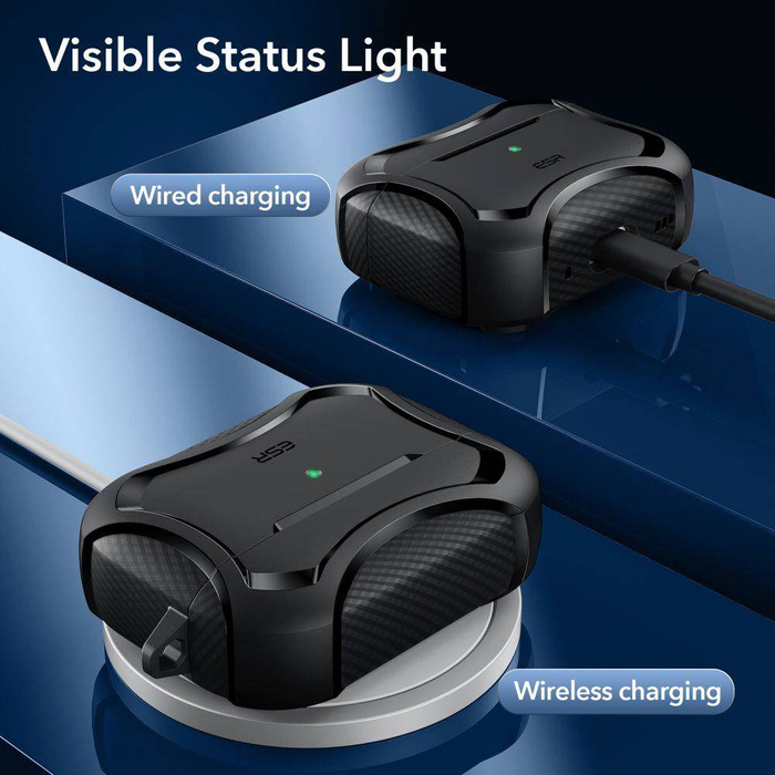 Esr Cyber Armor Halolock MagSafe Apple Airpods Pro 1 / 2 Negro