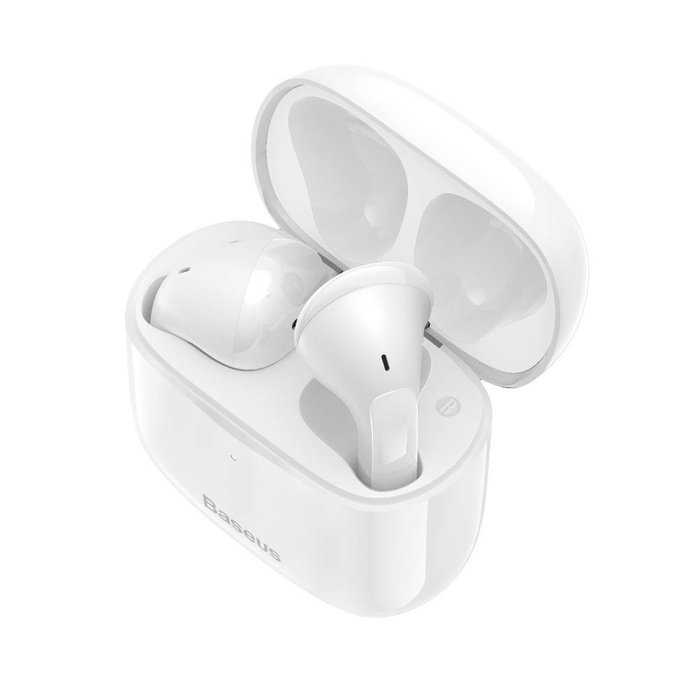 Baseus E3 Wireless Bluetooth 5.0 TWS Earbuds Kopfhörer wasserdicht IP64 weiß (NGTW080002)