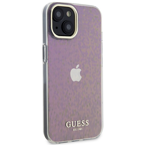 Coque Guess GUHCP15SHDECMP iPhone 15 6.1" rose/pink hardcase IML Faceted Mirror Disco Iridescent Case
