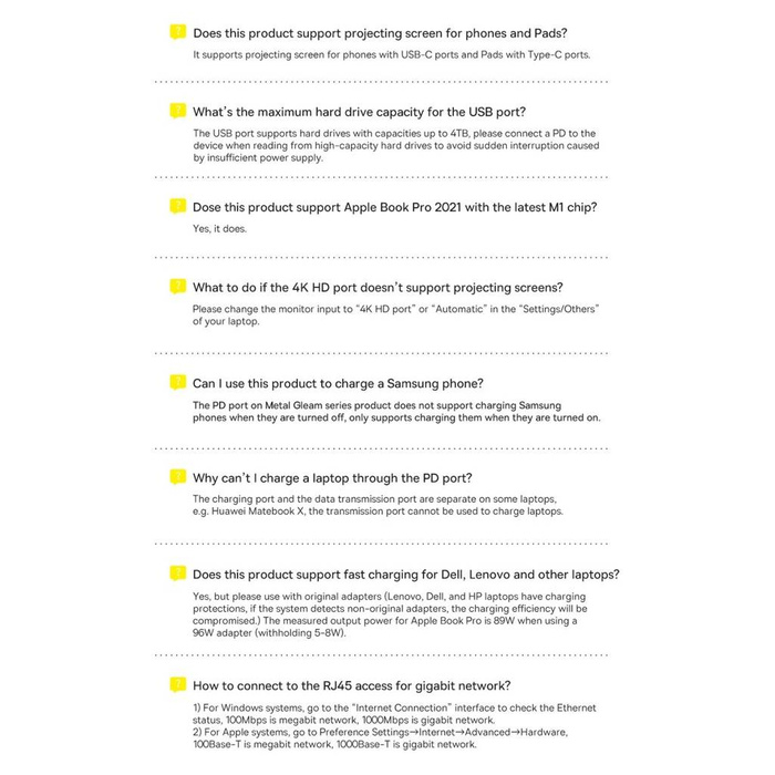 Station d&#39;accueil Baseus Metal Gleam Series HUB 9 en 1 USB Type C - 2 x HDMI / 2 x USB 3.2 Gen. 1/1 x USB 2.0 / 1 x Power Delivery / 1 x lecteur de carte SD / 1 x lecteur de carte TF / 1 x RJ-45 gris (WKWG060013)