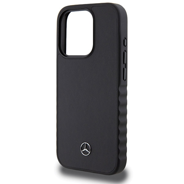 Etui Mercedes MEHCP15X23RCFK iPhone 15 Pro Max 6.7" czarny/black hardcase Smooth Leather Case