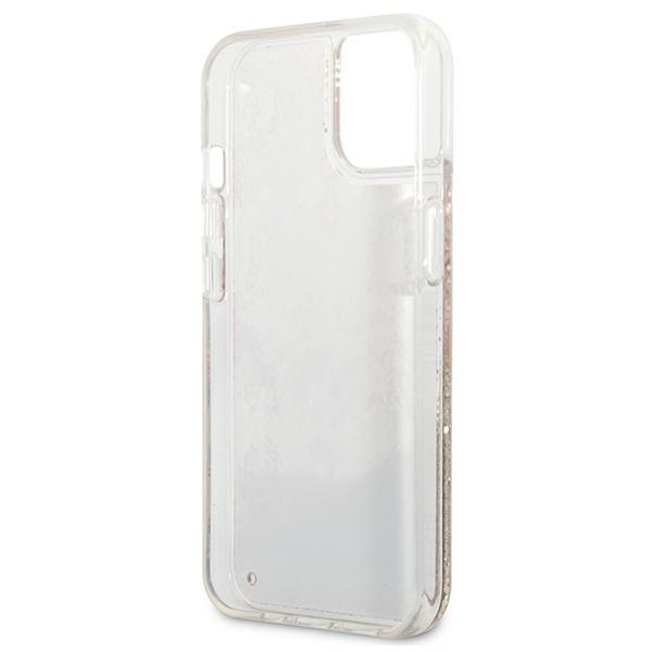 Case GUESS Apple iPhone 13 Mini Paisley Liquid Glitter Gold Hardcase