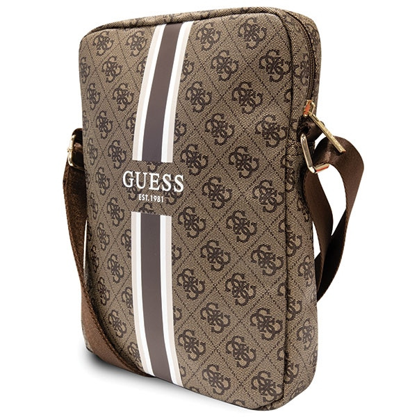Bolsa Guess GUTB10P4RPSW Bolsa para tablet de 10" marrón/marrón 4G Stripes