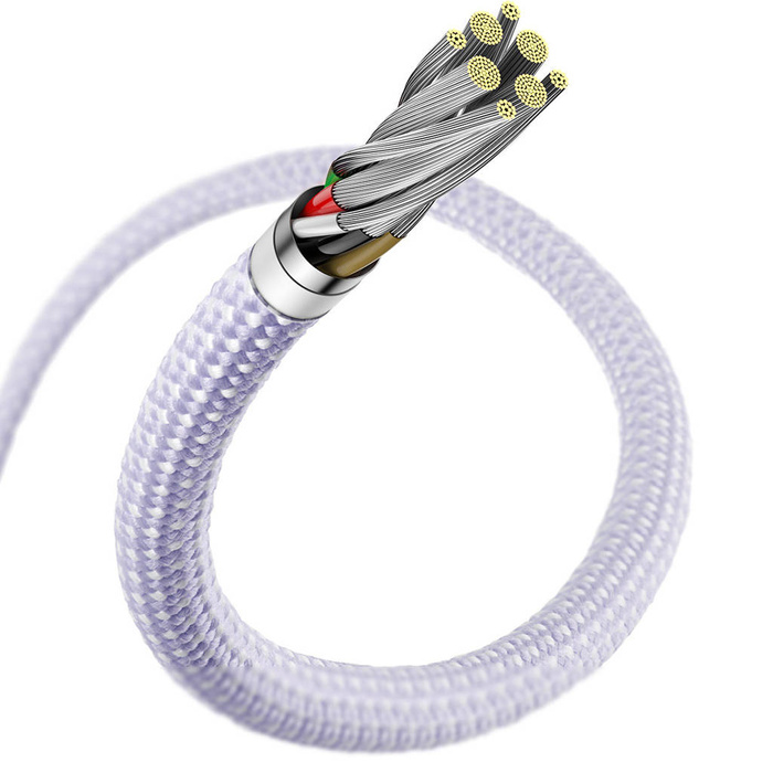 Cavo di ricarica rapida Baseus Dynamic 2 Series USB-C - Lightning 20W 480Mbps 2m viola