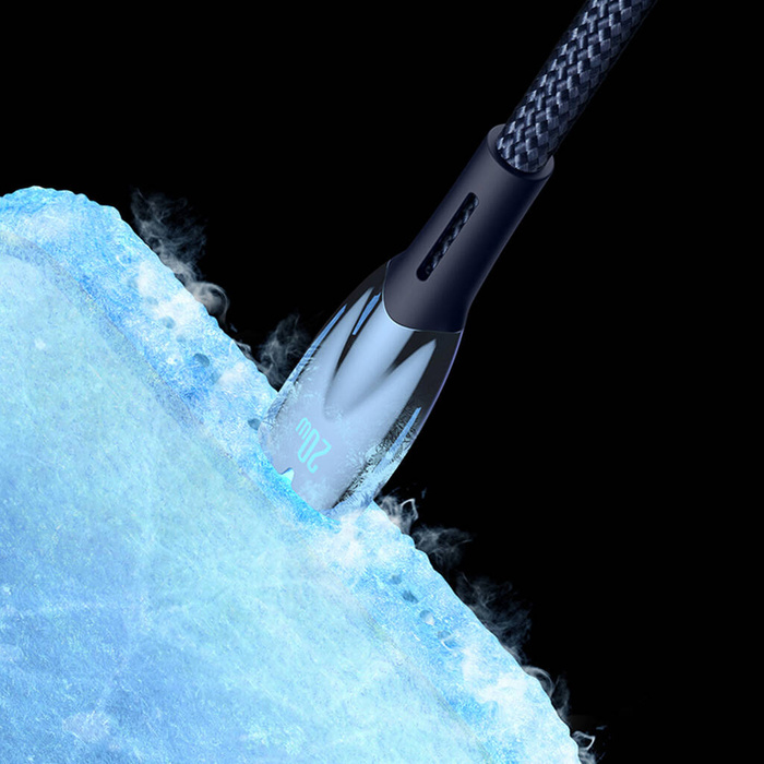 [RETURNED ITEM] Kabel pro rychlé nabíjení Baseus Glimmer Series USB-A - USB-C 100W 480Mbps 2m černý