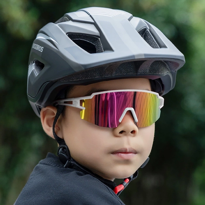 Rockbros Kids Cycling Glasses, Polarized, UV Protection, Children&#39;s - White