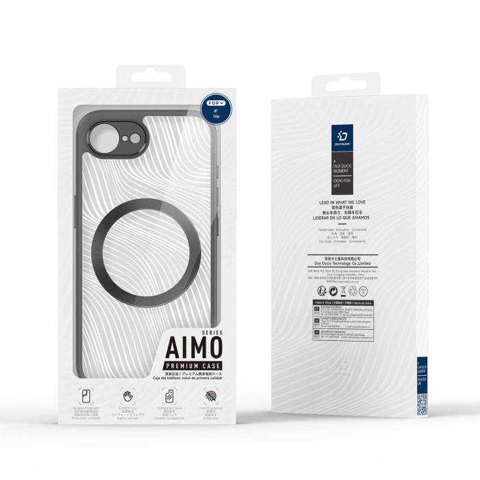 Dux Ducis Aimo Mag Case with MagSafe for iPhone 16e - Black