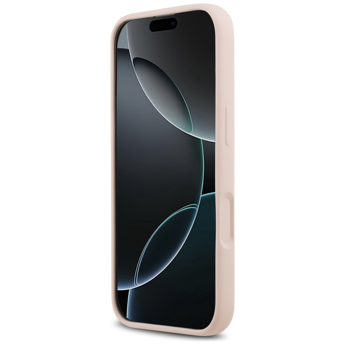 Etui Karl Lagerfeld Silicone             Karl&Choupette Ring MagSafe do iPhone 17 różowy