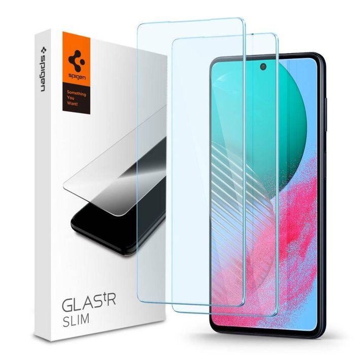 Tempered Glass Spigen Glas.tr Slim 2er-Pack Samsung M54 5G Klar