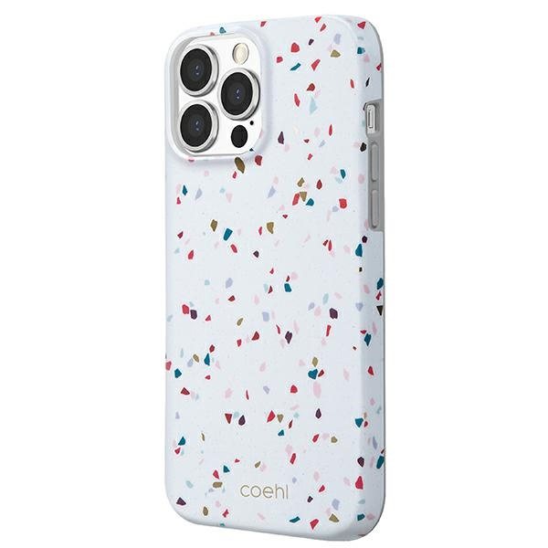 Uniq pouzdro Coehl Terrazzo iPhone 13 Pro / 13 6,1&quot; bílý / přírodní bílý