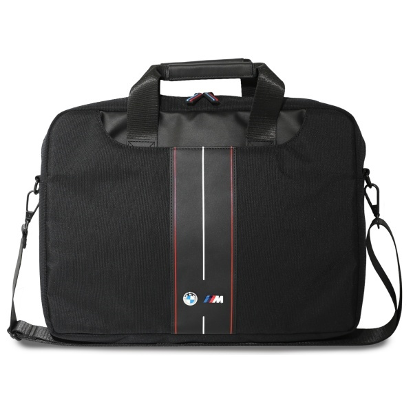 BMW Tasche BMCB15COMPVSKR 16" Schwarz/Schwarz Nylon Roter Streifen