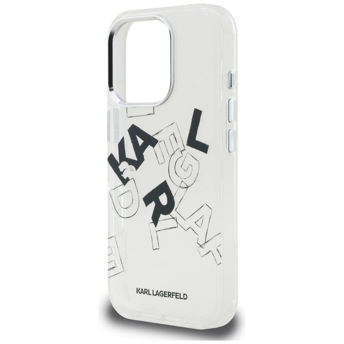 Etui Karl Lagerfeld IML Sketched Graphic do iPhone 16 Pro Max przezroczysty