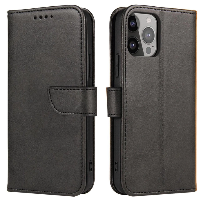 Magnet Case pro Xiaomi 14 Pro s klopou a peněženkou - černý
