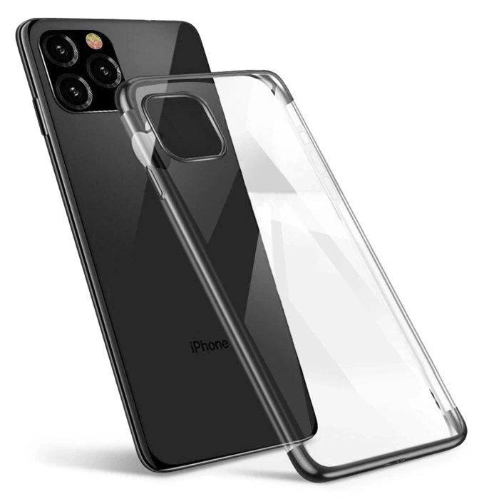 Čirý barevný case gelový kryt pouzdro s kovovým okrajem Samsung Galaxy A52s 5G / A52 5G / A52 4G černý