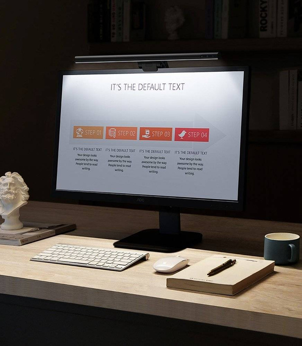 Baseus i-wok Luce LED per monitor da tavolo con illuminazione nera (DGIWK-B01)