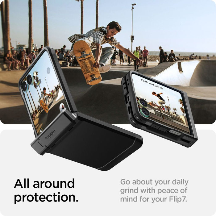 SPIGEN TOUGH ARMOR PRO MAG MAGSAFE GALAXY Z FLIP 7 NEGRO