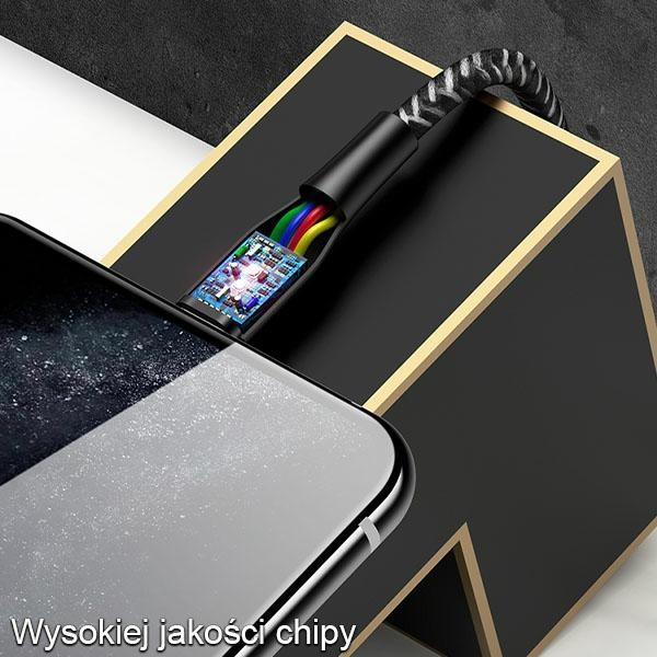 USAMS Kabel opletení U41 Lightning Fast Charge 3m červená/červená SJ397USB02 (US-SJ397)