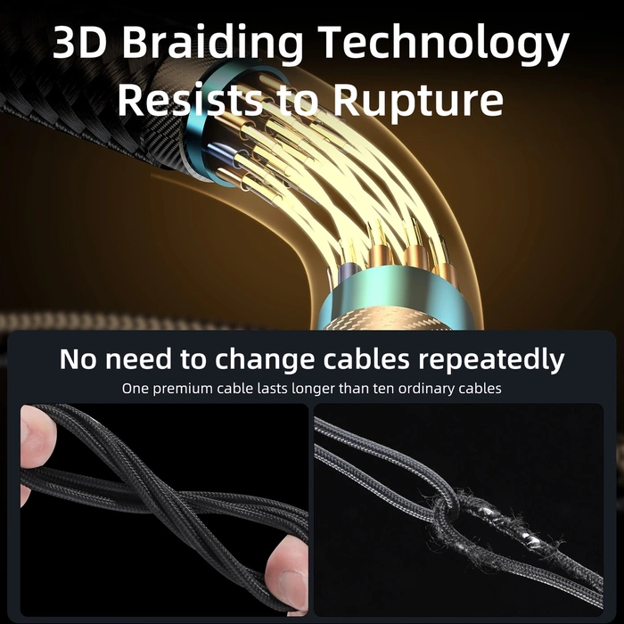 Joyroom S-UL012A6 Cavo USB-A angolato - Illuminazione 2.4A 1.2m - blu