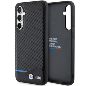 Cover BMW BMHCS23FE22NBCK Samsung Galaxy S23 FE S711 nero/nero Pelle Carbonio Case